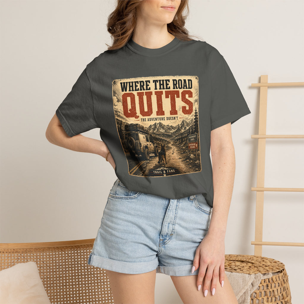 T-shirt Là où la route s'arrête