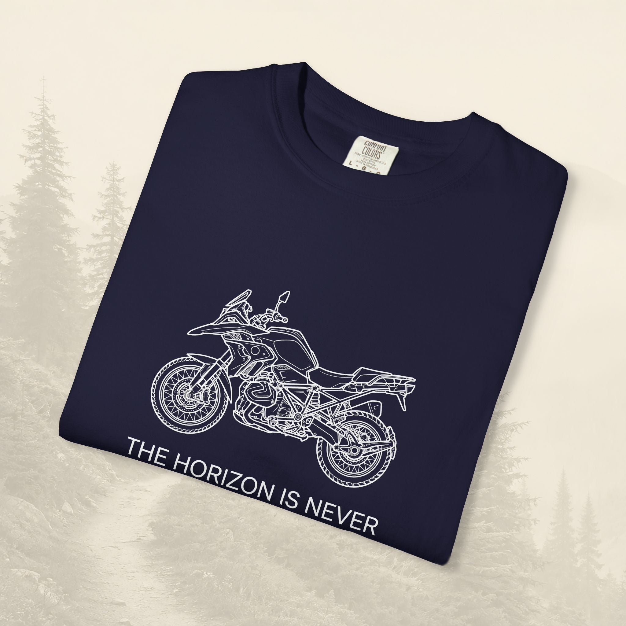 T-shirt moto Trail & Fang Horizon Destination Adventure