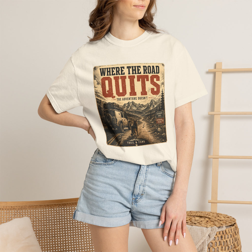 T-shirt Là où la route s'arrête