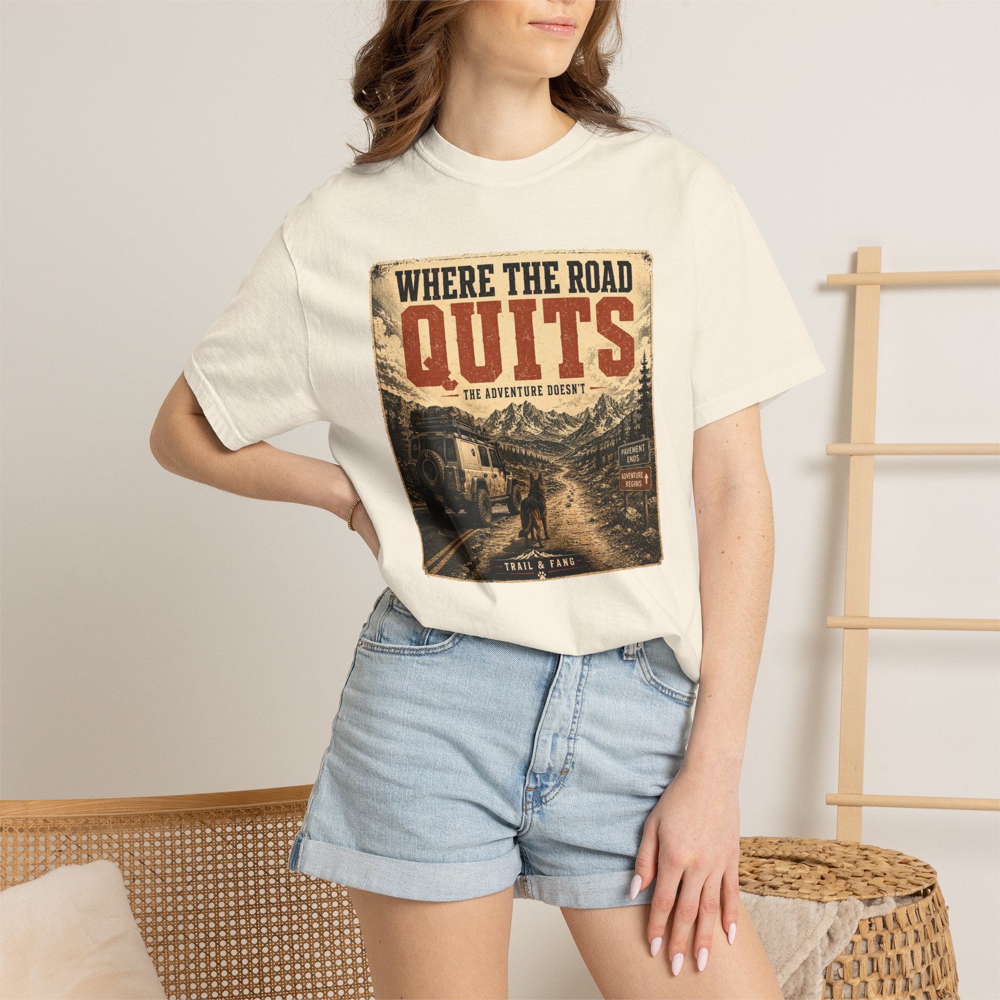 T-shirt Là où la route s'arrête
