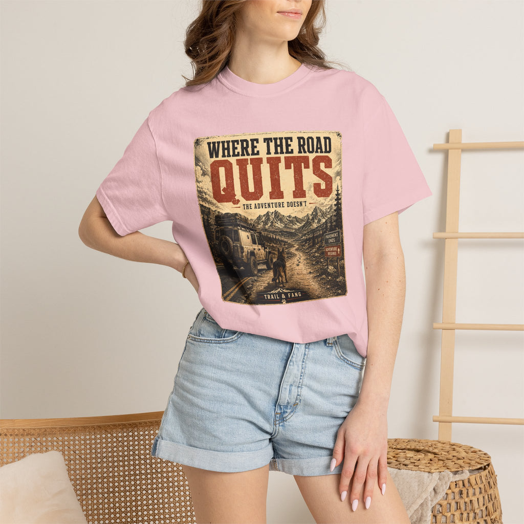 T-shirt Là où la route s'arrête