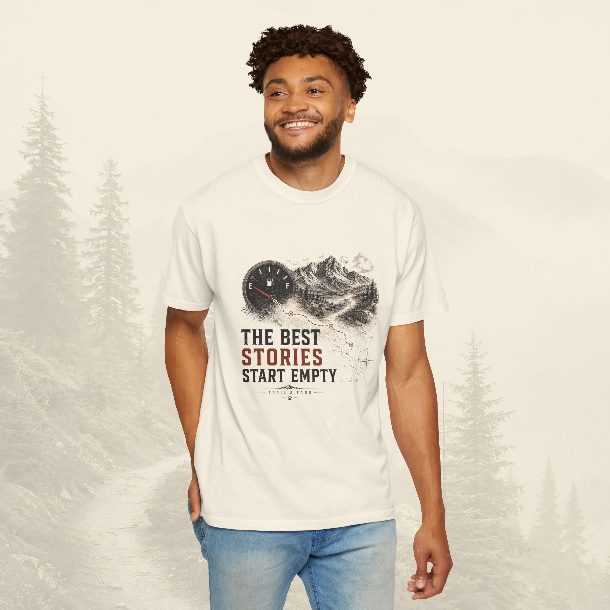Les meilleures histoires commencent avec un t-shirt vide.