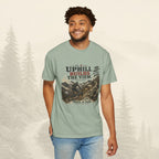 Le t-shirt « À force de monter, on découvre la vue »