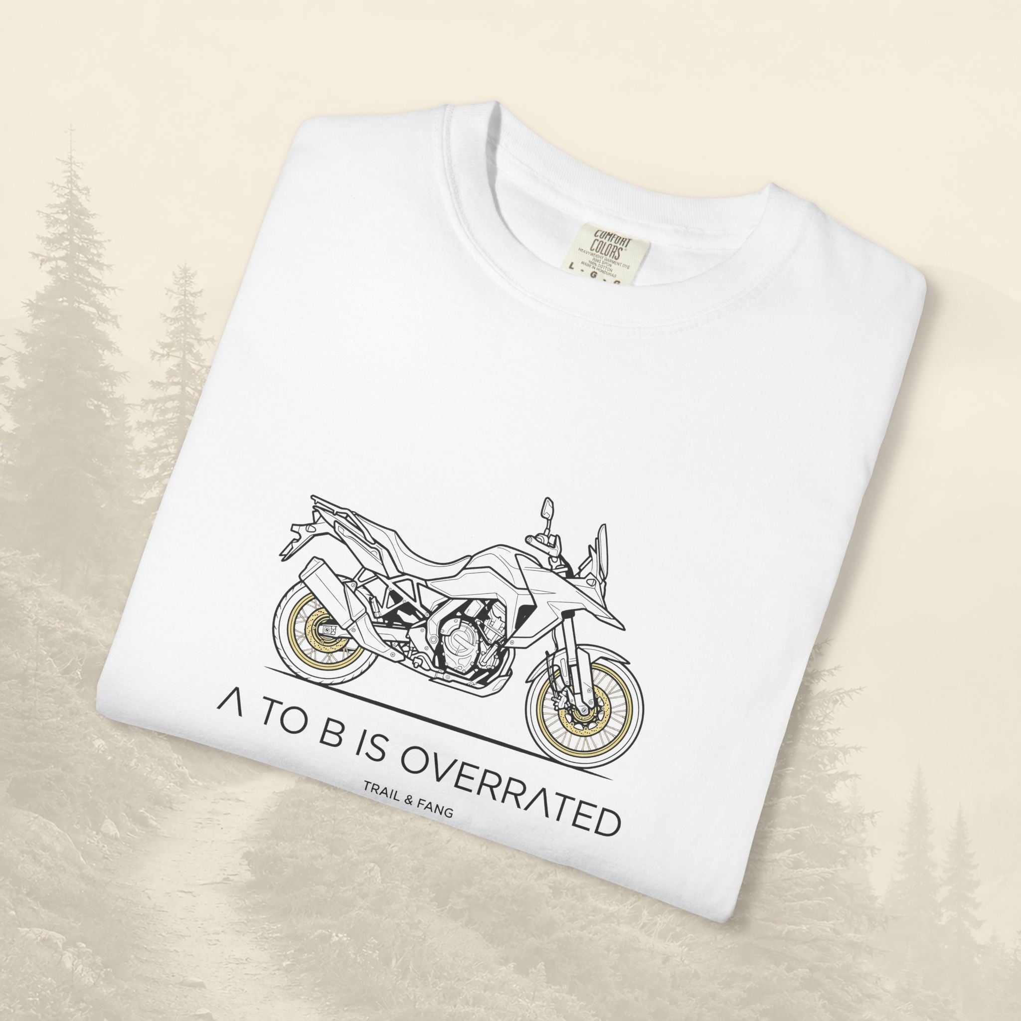 Le détour, c'est le but : T-shirt moto-aventure