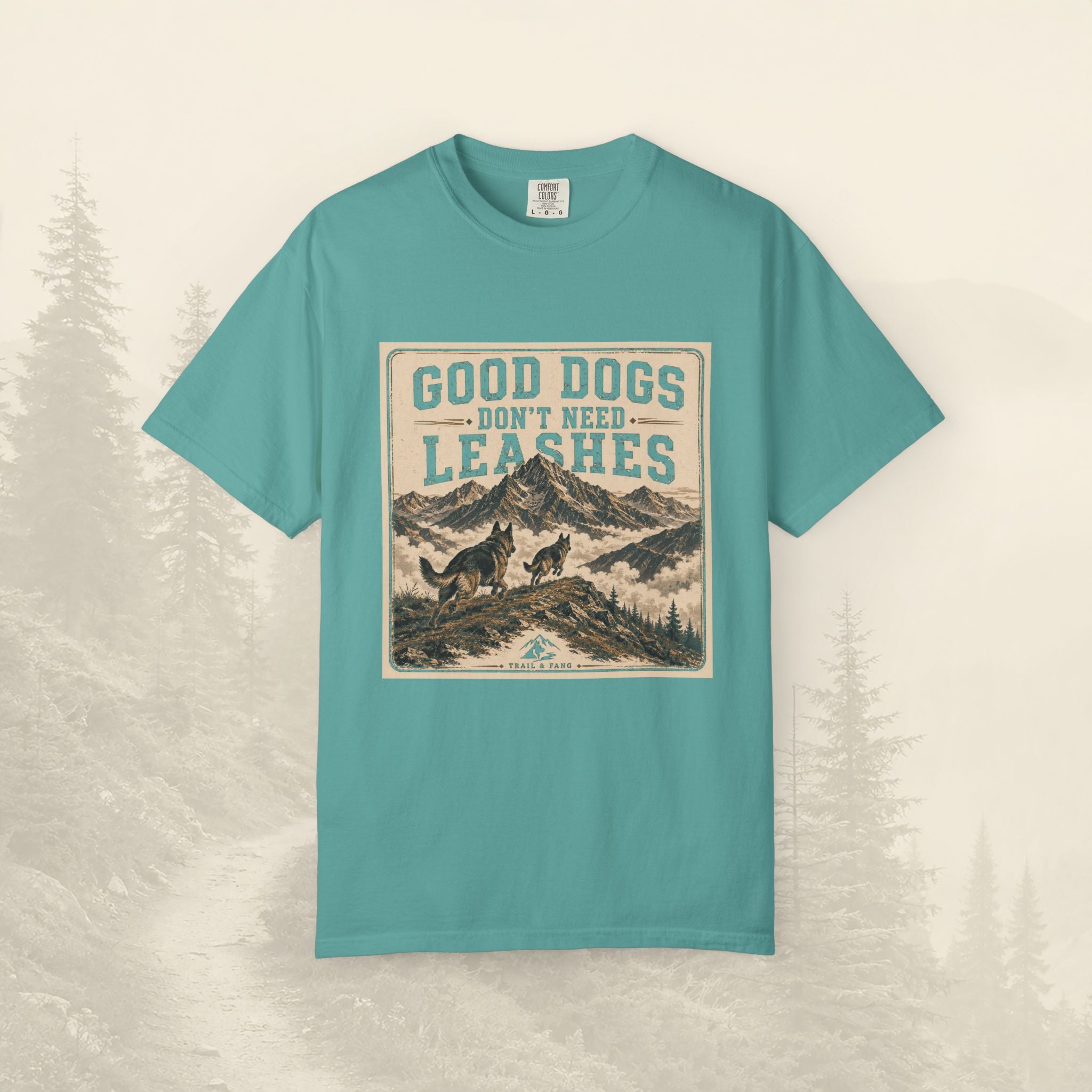 T-shirt "Les bons chiens n'ont pas besoin de laisse"