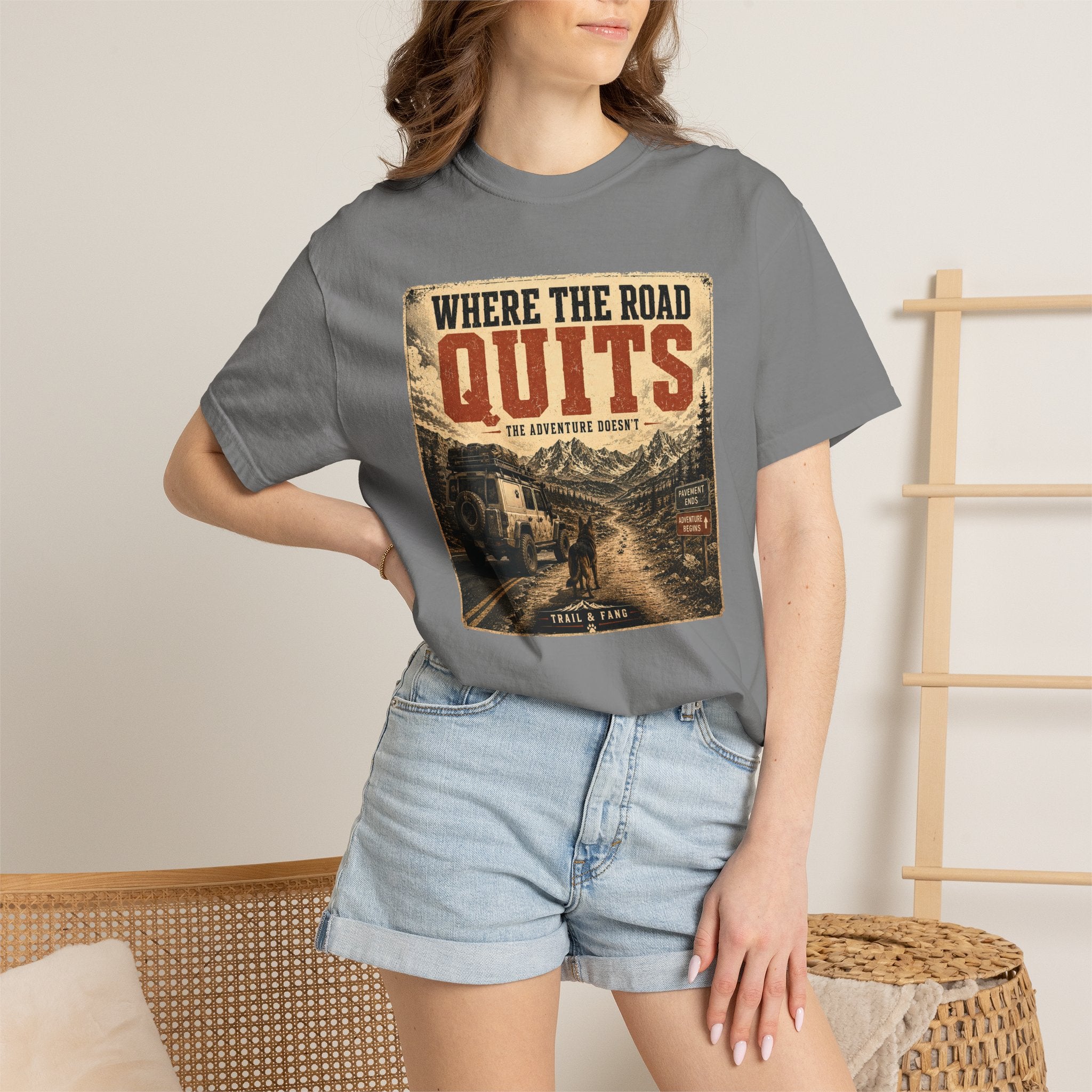T-shirt Là où la route s'arrête
