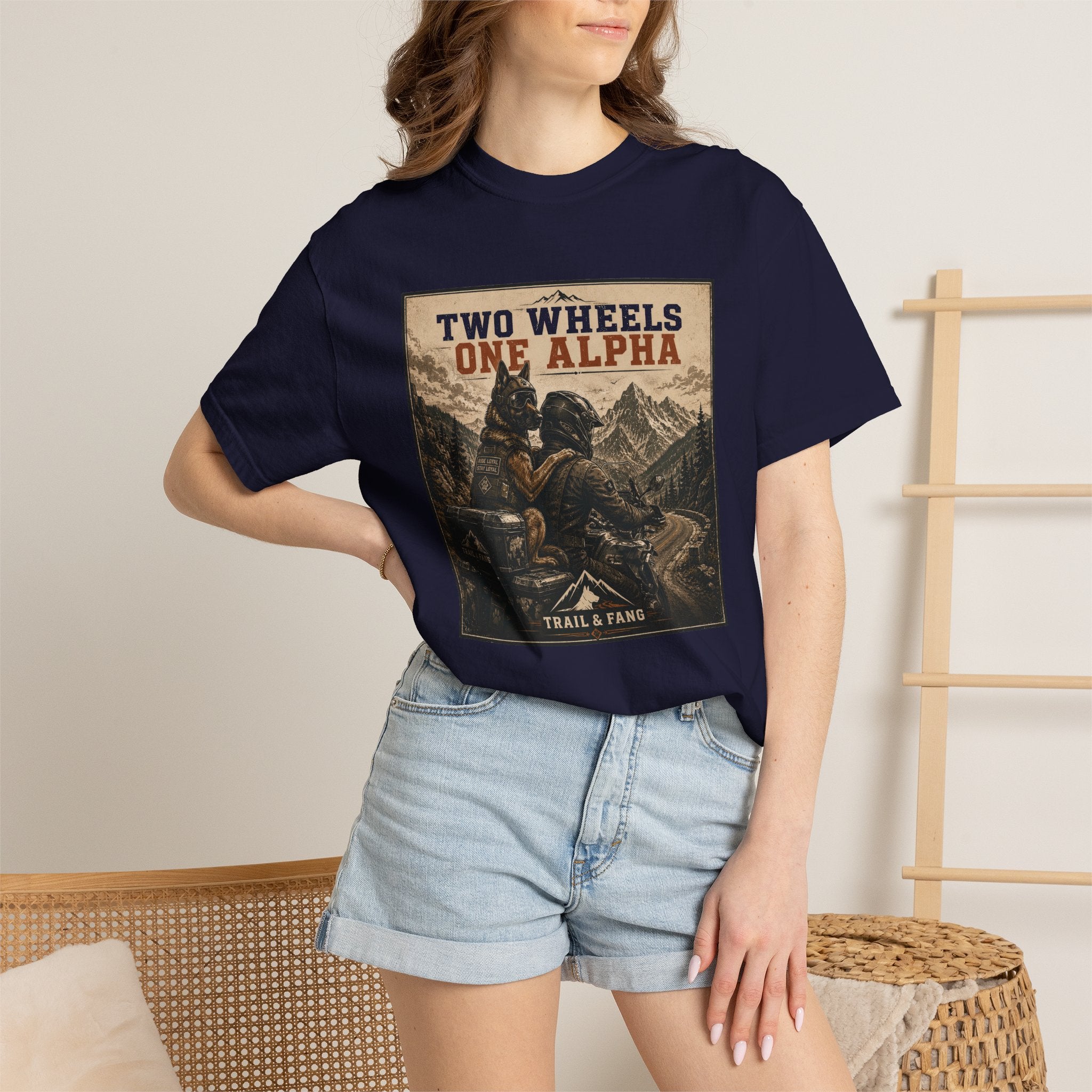 T-shirt Two Wheels One Alpha