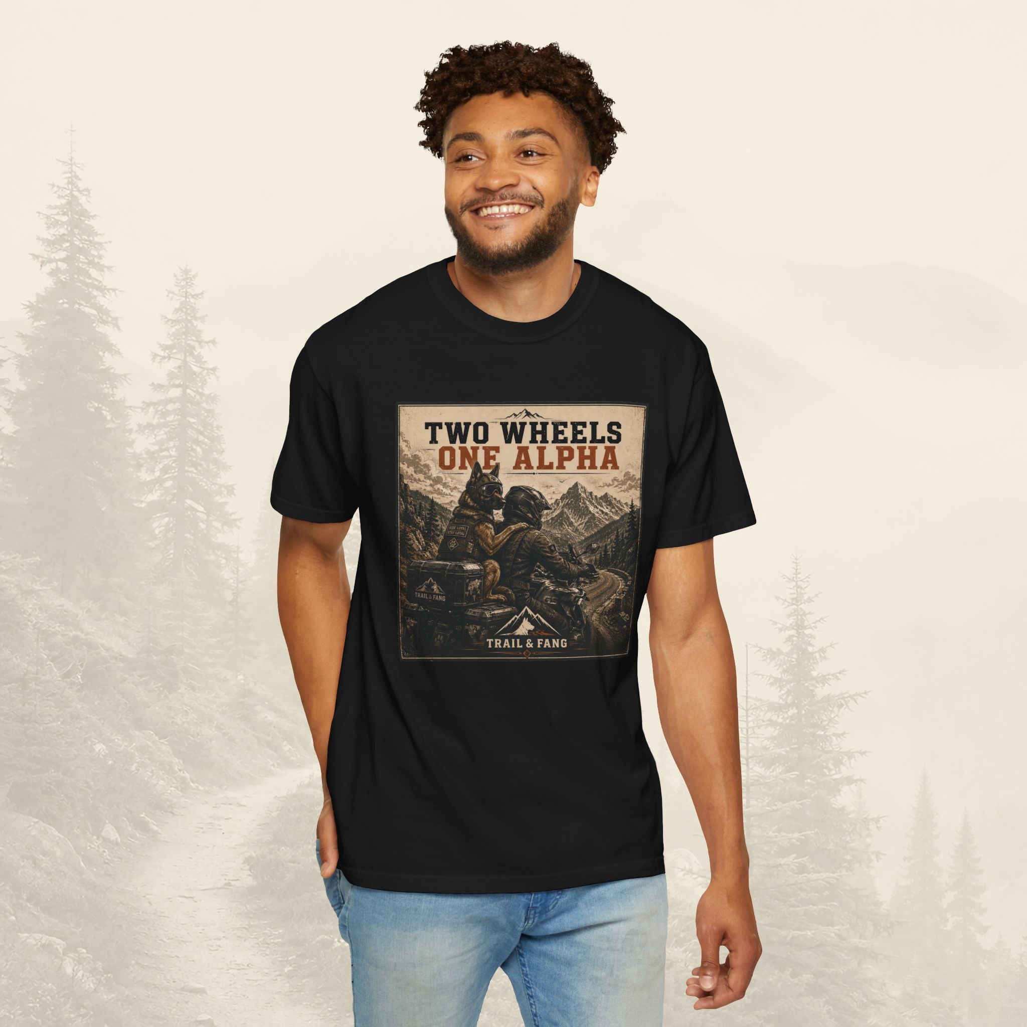 T-shirt Two Wheels One Alpha