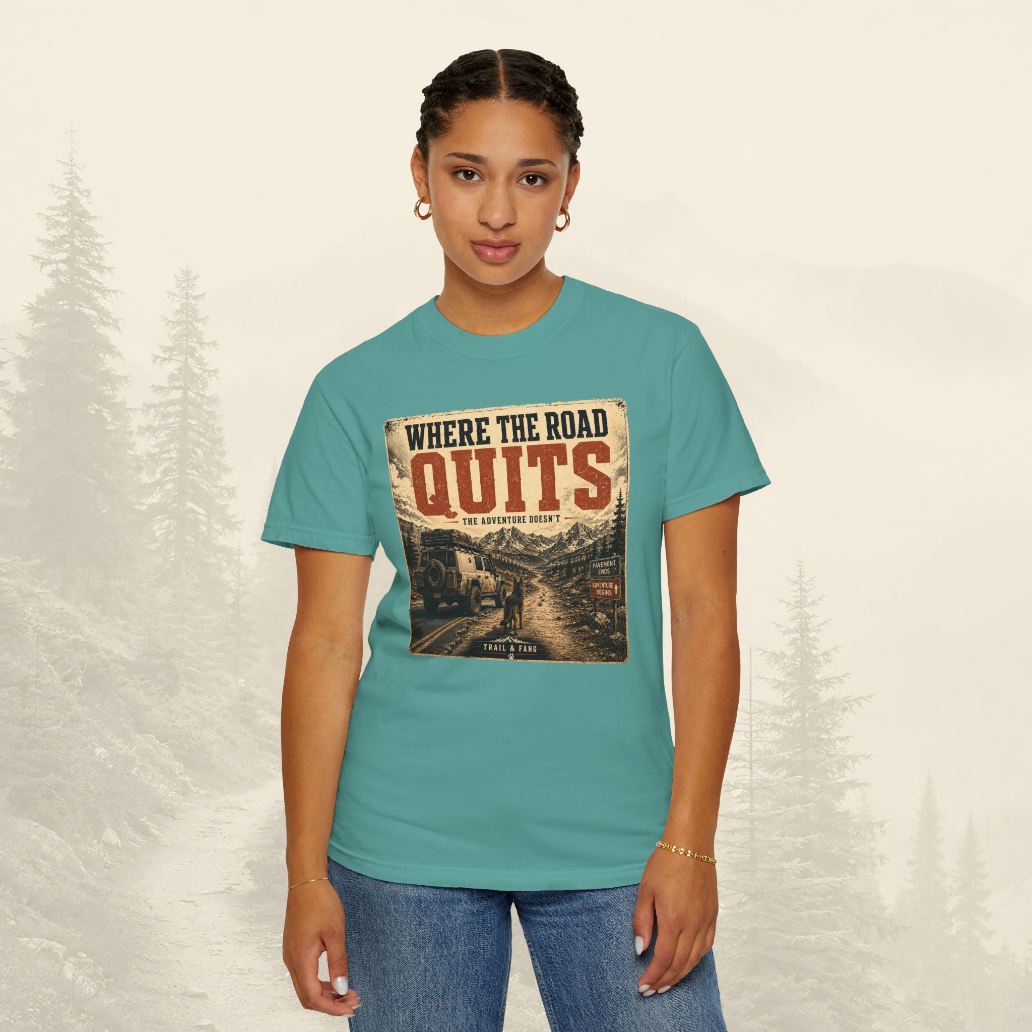 T-shirt Là où la route s'arrête