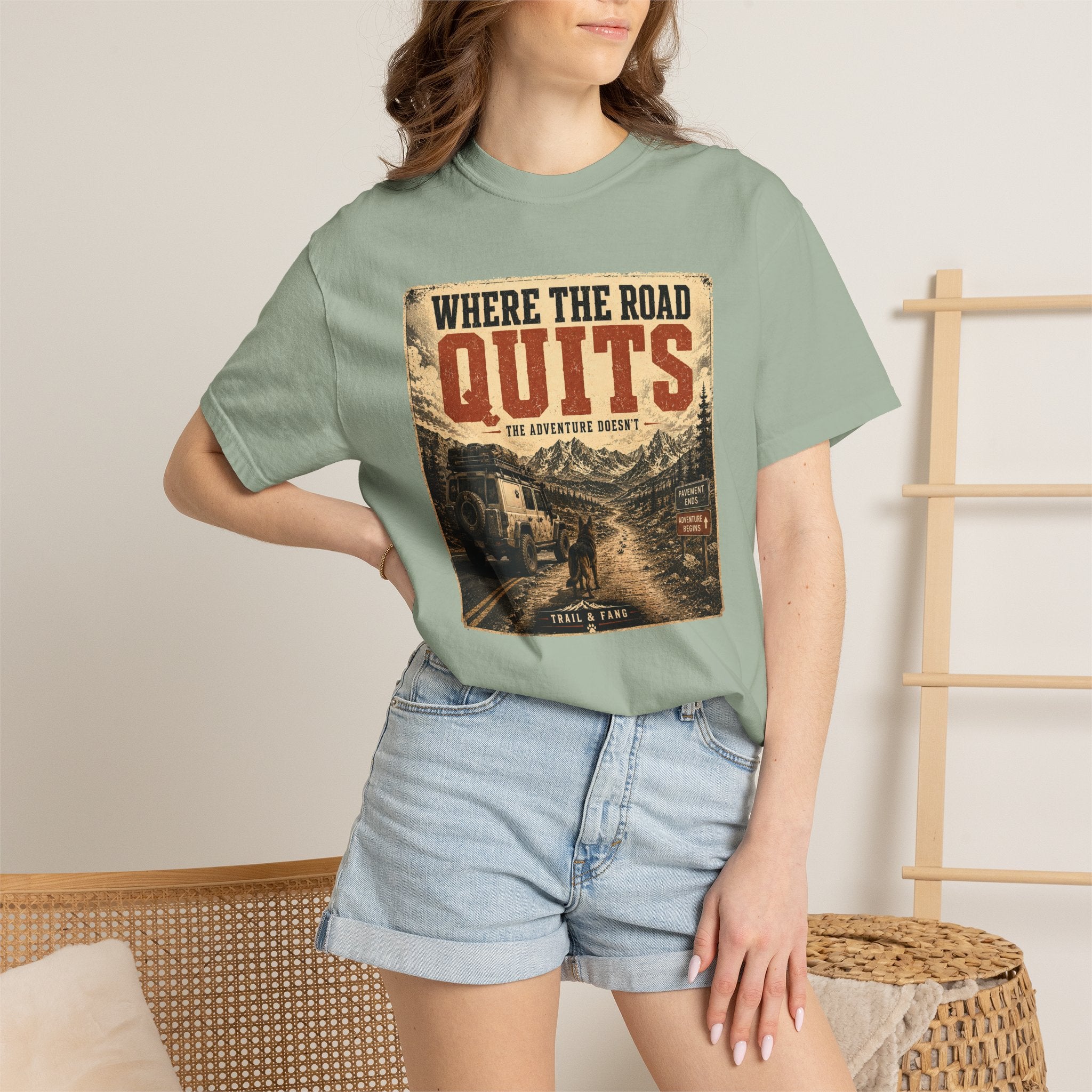 T-shirt Là où la route s'arrête