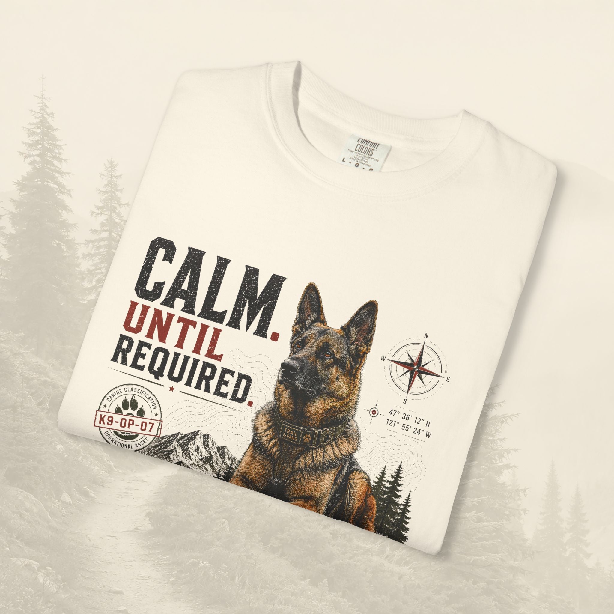 T-shirt « Calme jusqu'à ce que nécessaire »