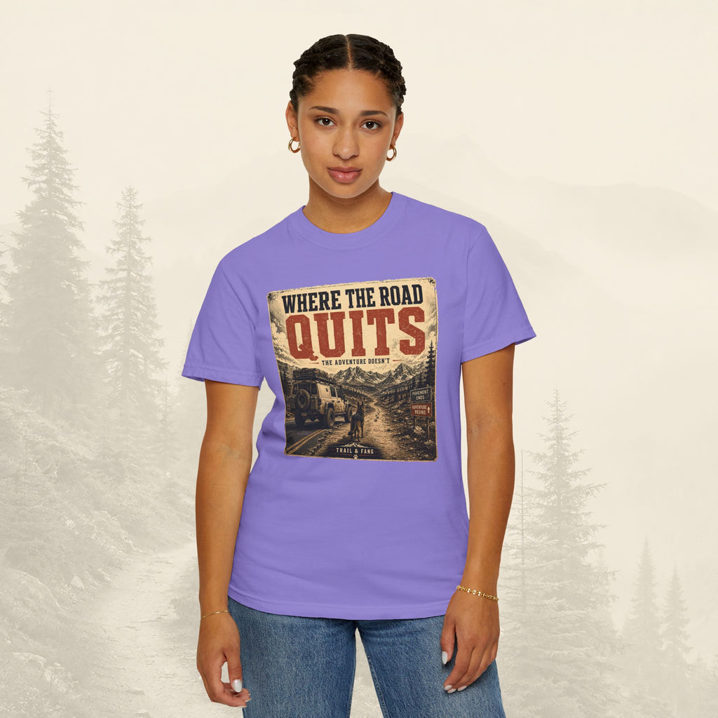 T-shirt Là où la route s'arrête