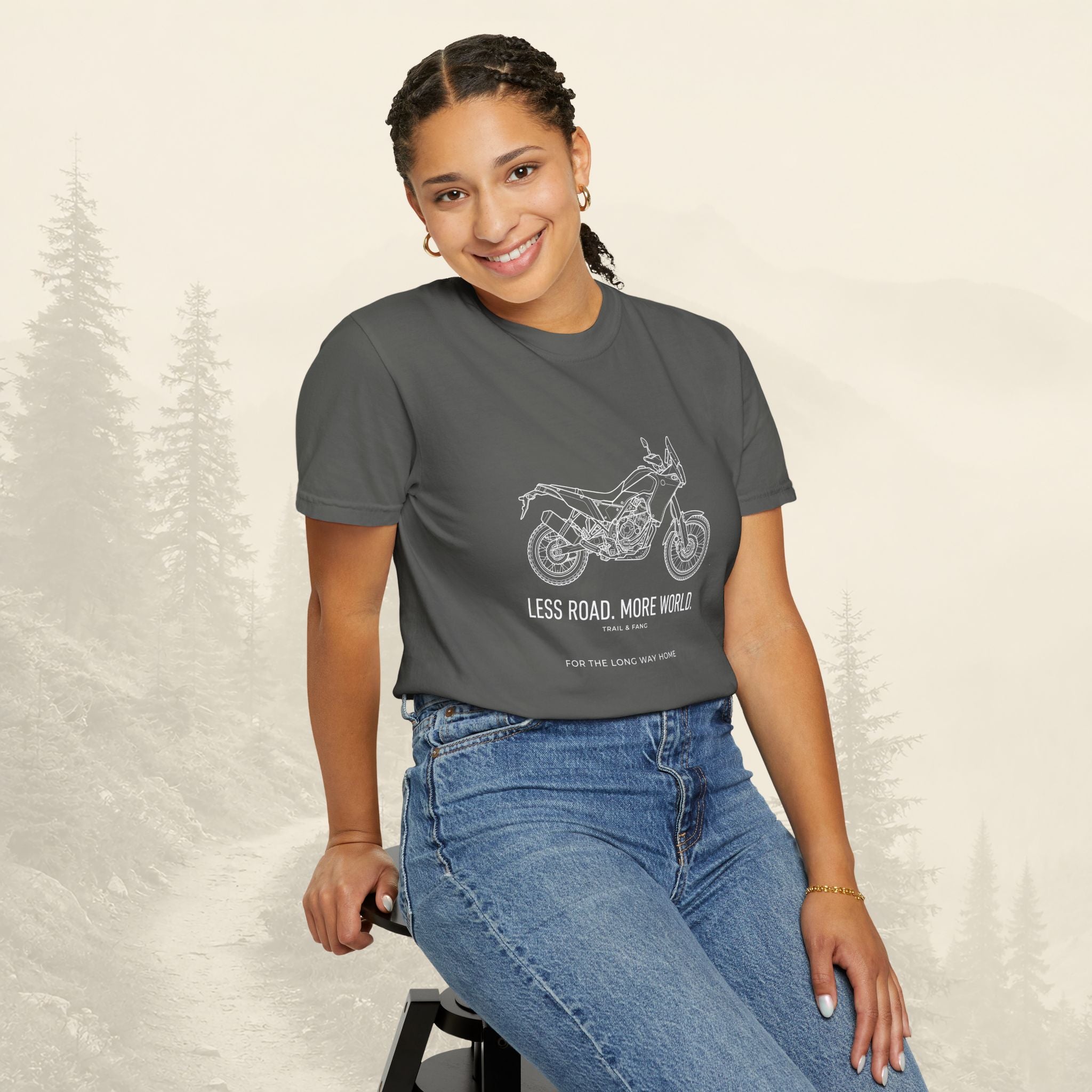 Moins de Route Plus de Monde Moto Aventure T-shirt