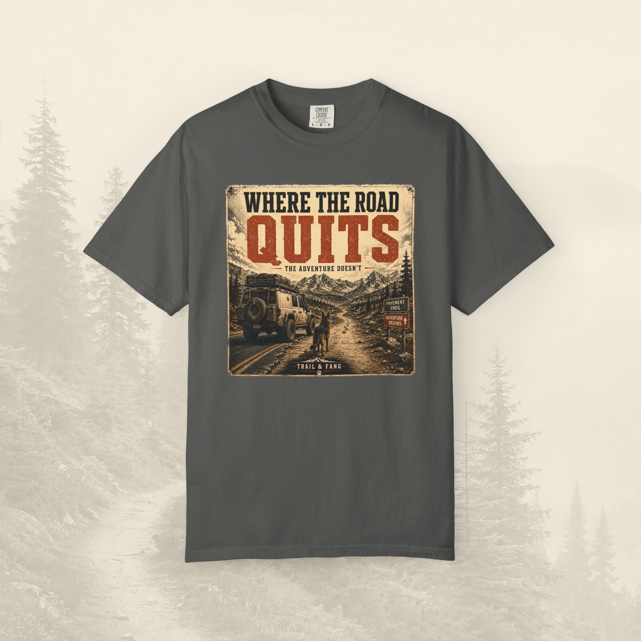 T-shirt Là où la route s'arrête