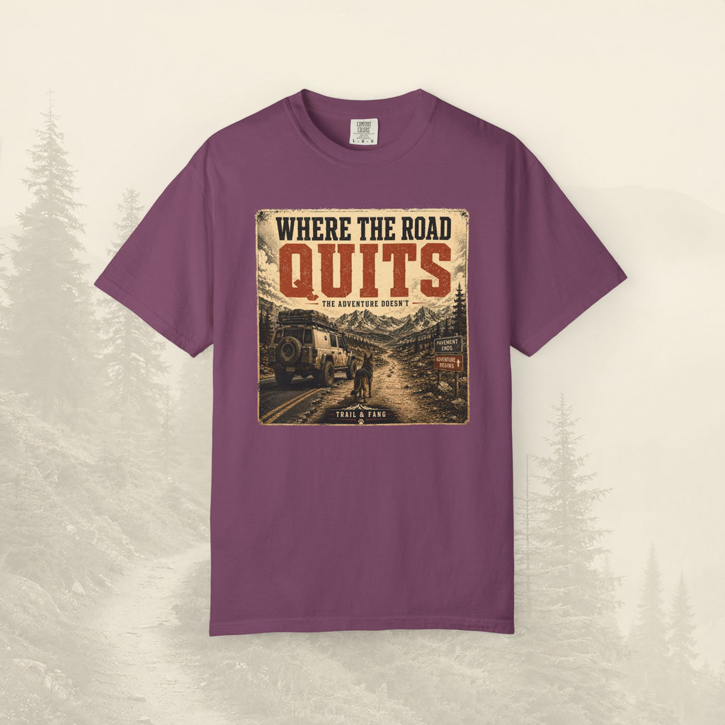 T-shirt Là où la route s'arrête