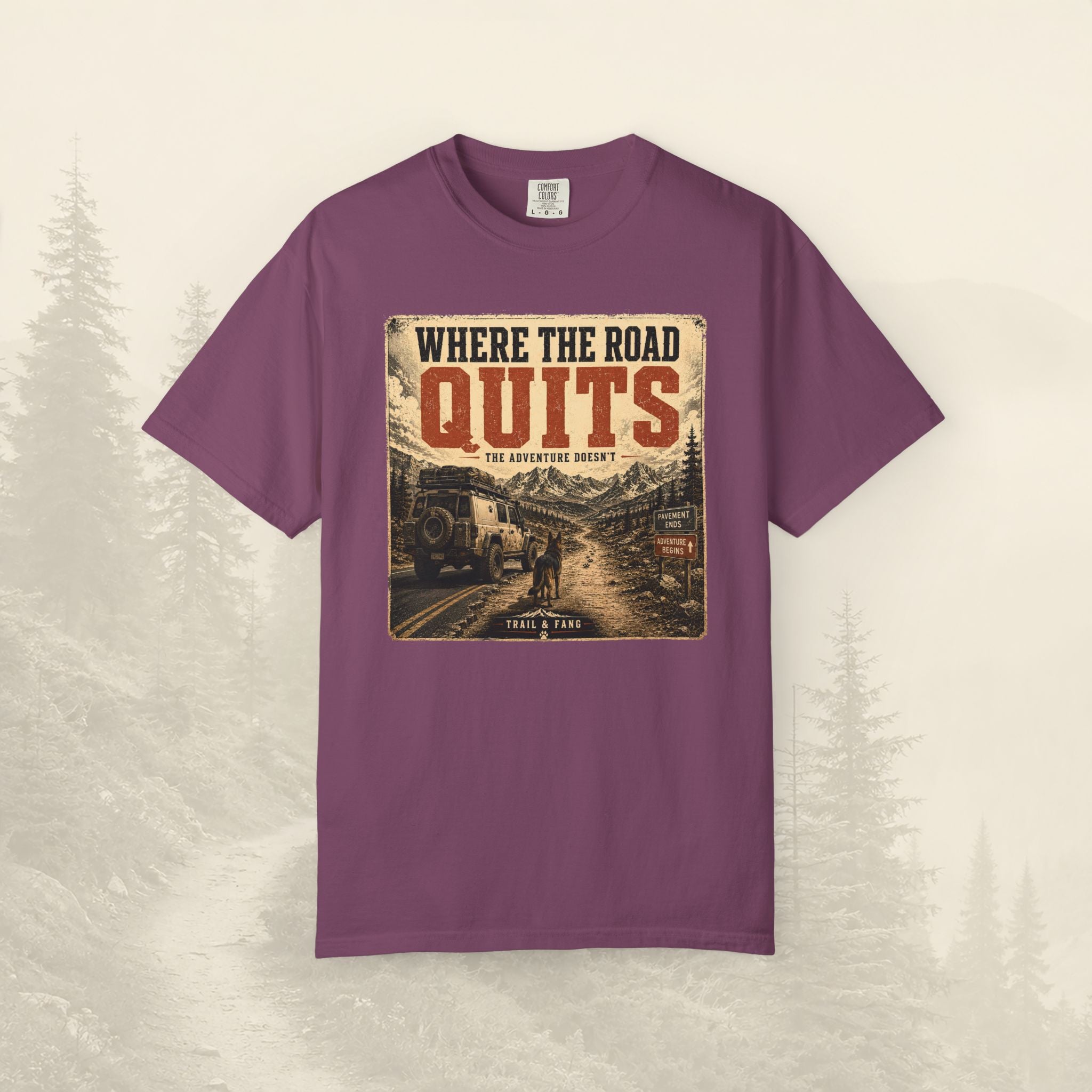 T-shirt Là où la route s'arrête