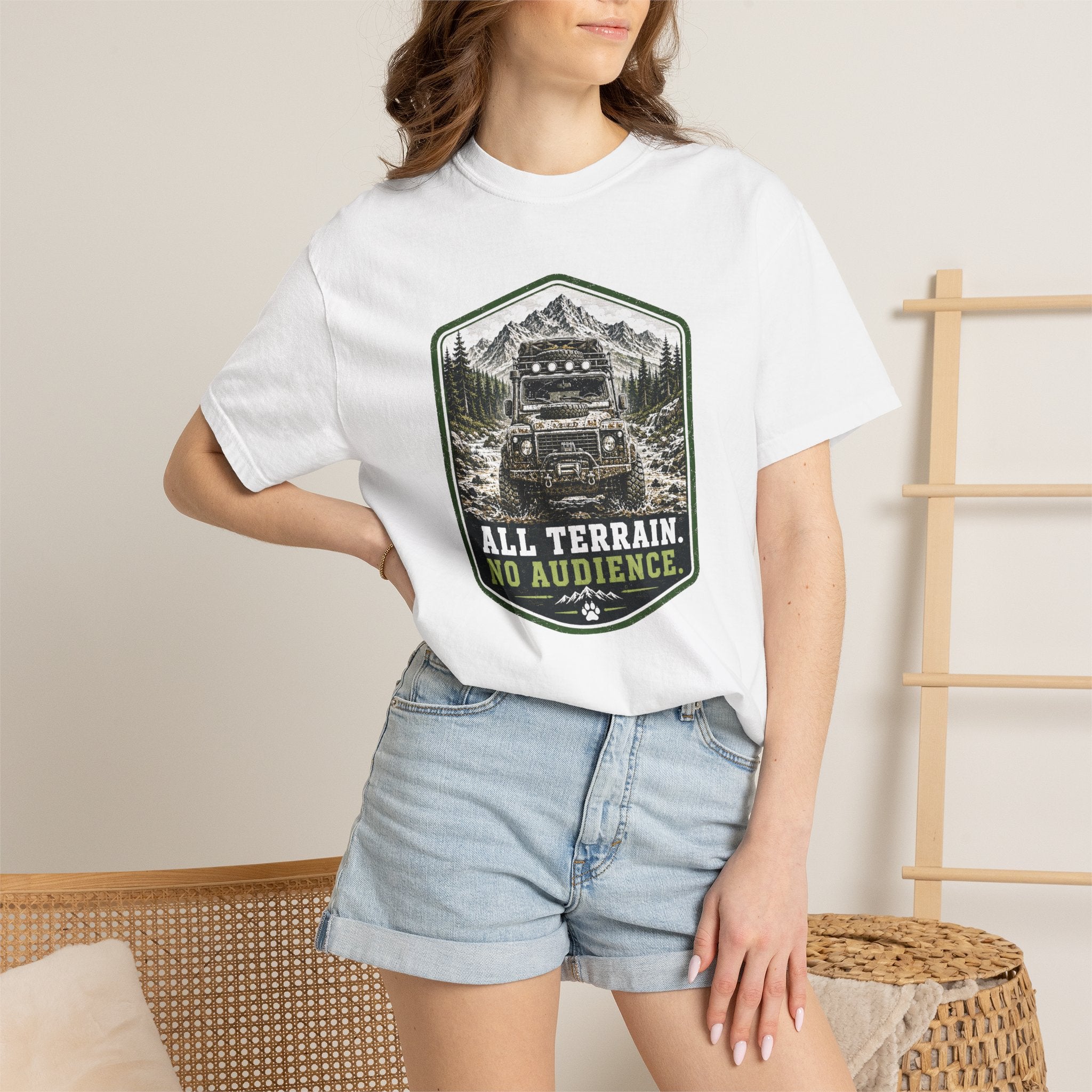T-shirt tout-terrain, pas de public