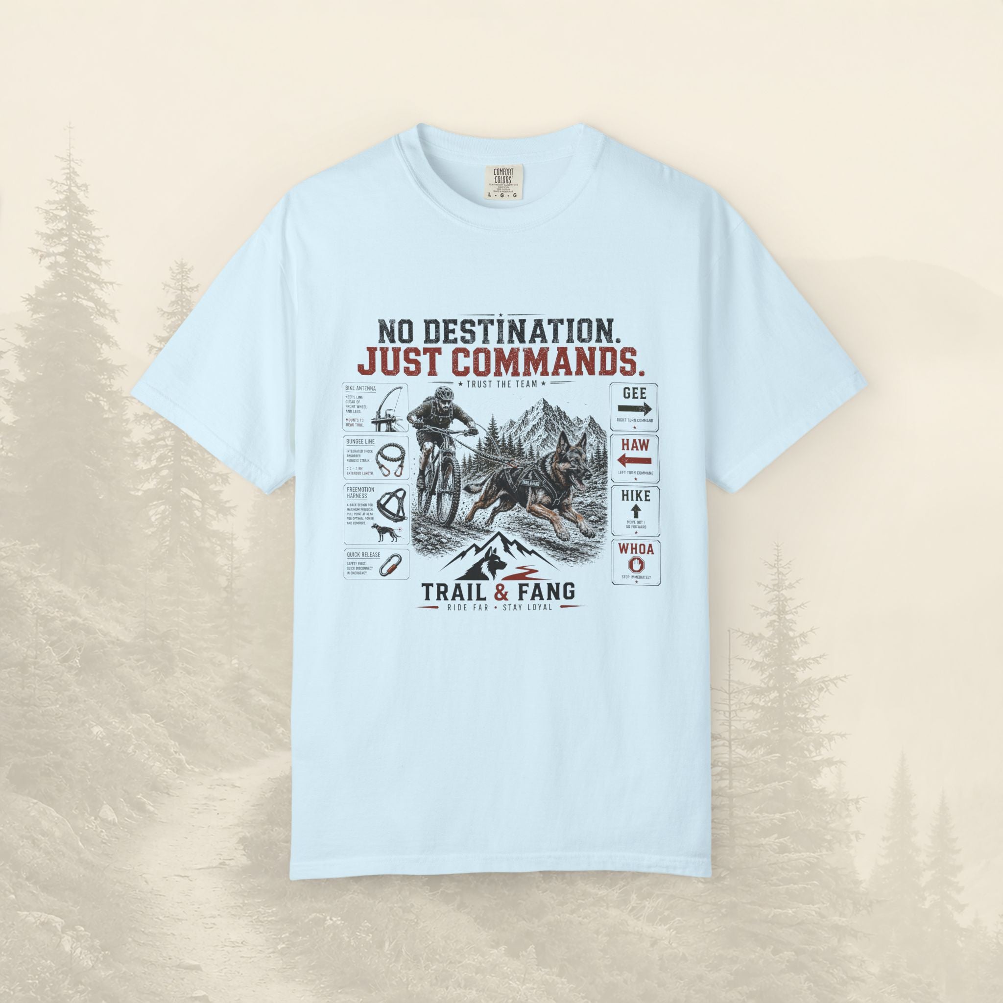 T-shirt « Pas de destination, juste des commandes »