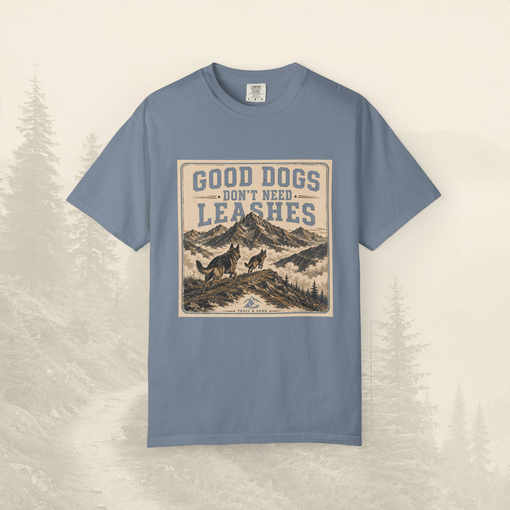 T-shirt "Les bons chiens n'ont pas besoin de laisse"
