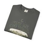 T-shirt « Find Me Off Trail » — T-shirt graphique camping et randonnée