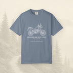 Les frontières ne sont que des lignes - T-shirt moto aventure