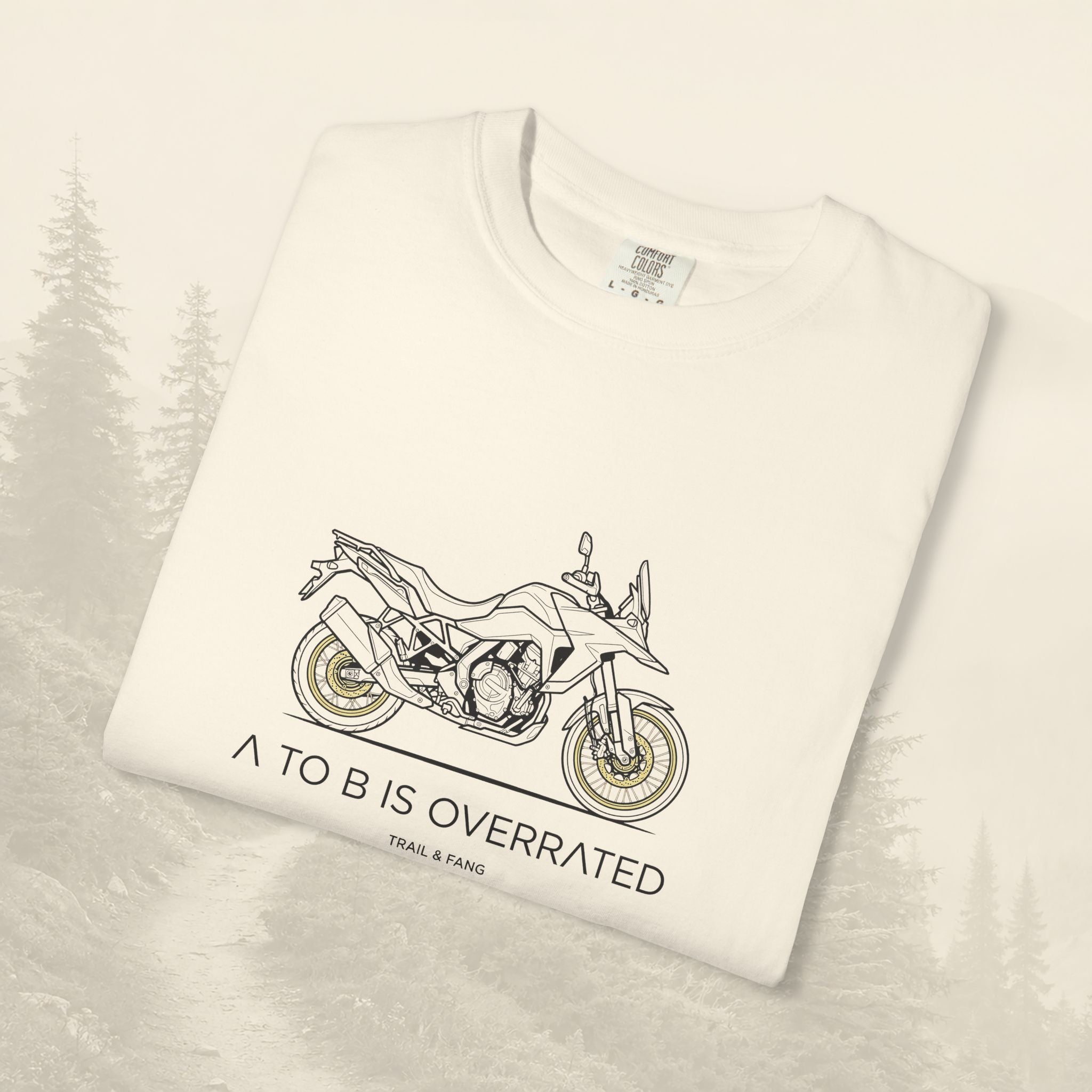 Le détour, c'est le but : T-shirt moto-aventure