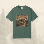 T-shirt La civilisation s'arrête ici