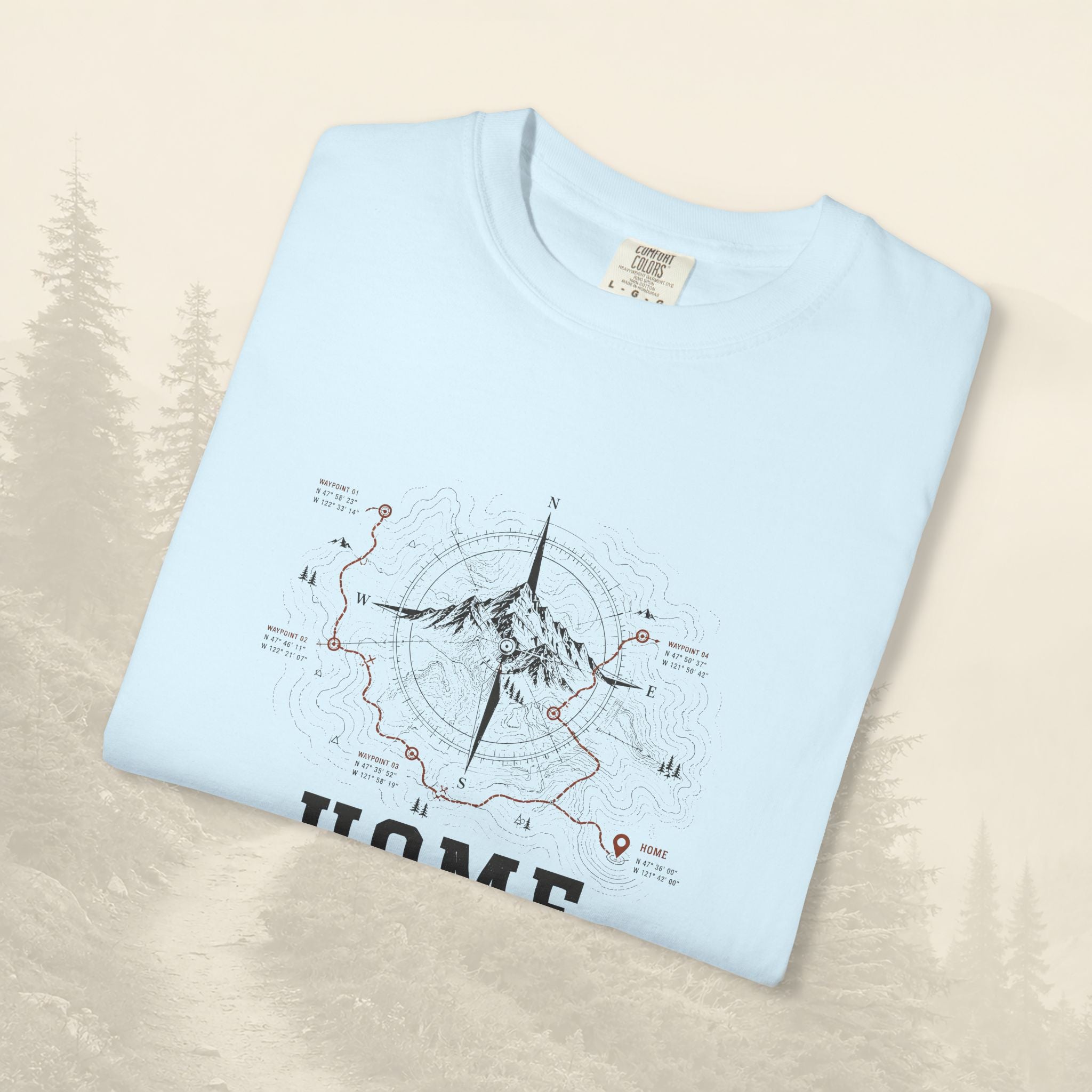 T-shirt Home Is A Waypoint
