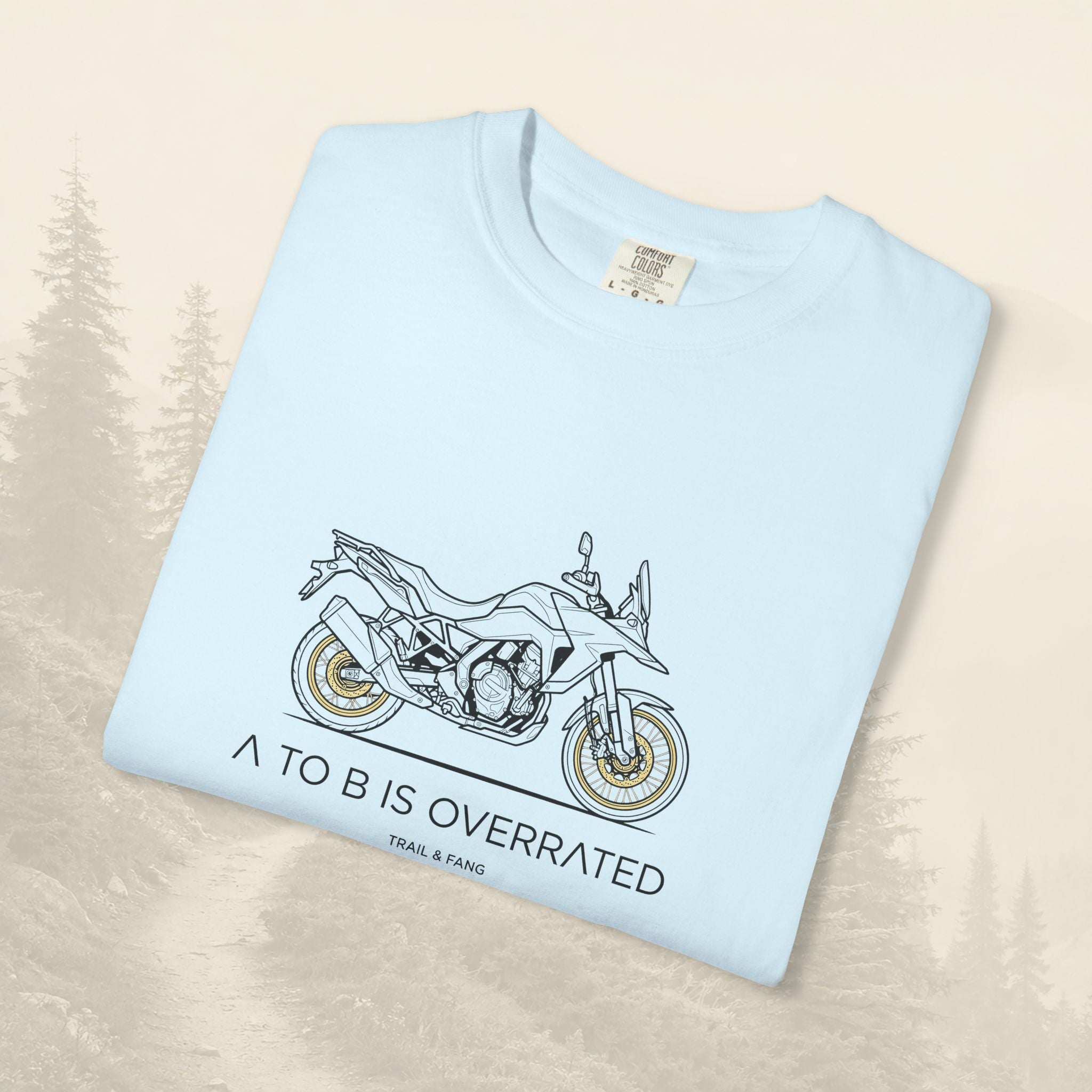 Le détour, c'est le but : T-shirt moto-aventure
