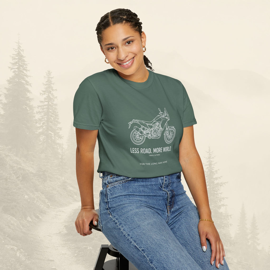 Moins de Route Plus de Monde Moto Aventure T-shirt