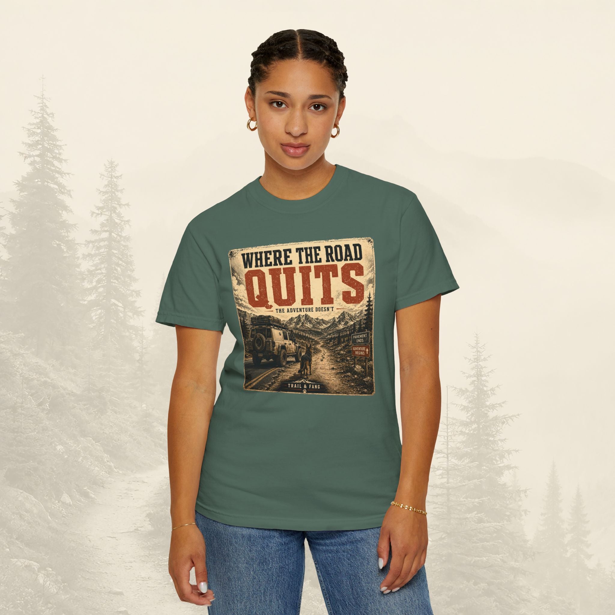 T-shirt Là où la route s'arrête
