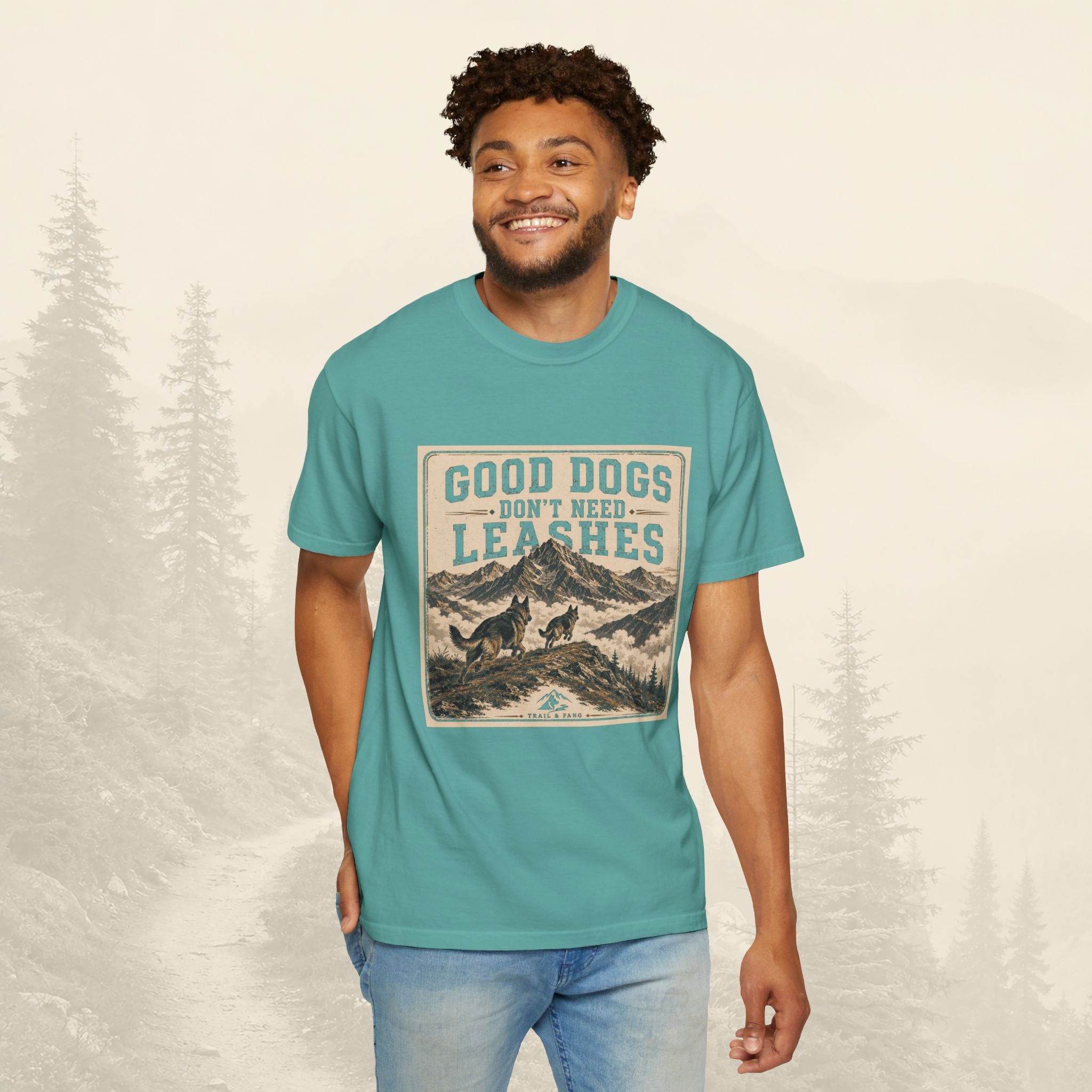 T-shirt "Les bons chiens n'ont pas besoin de laisse"