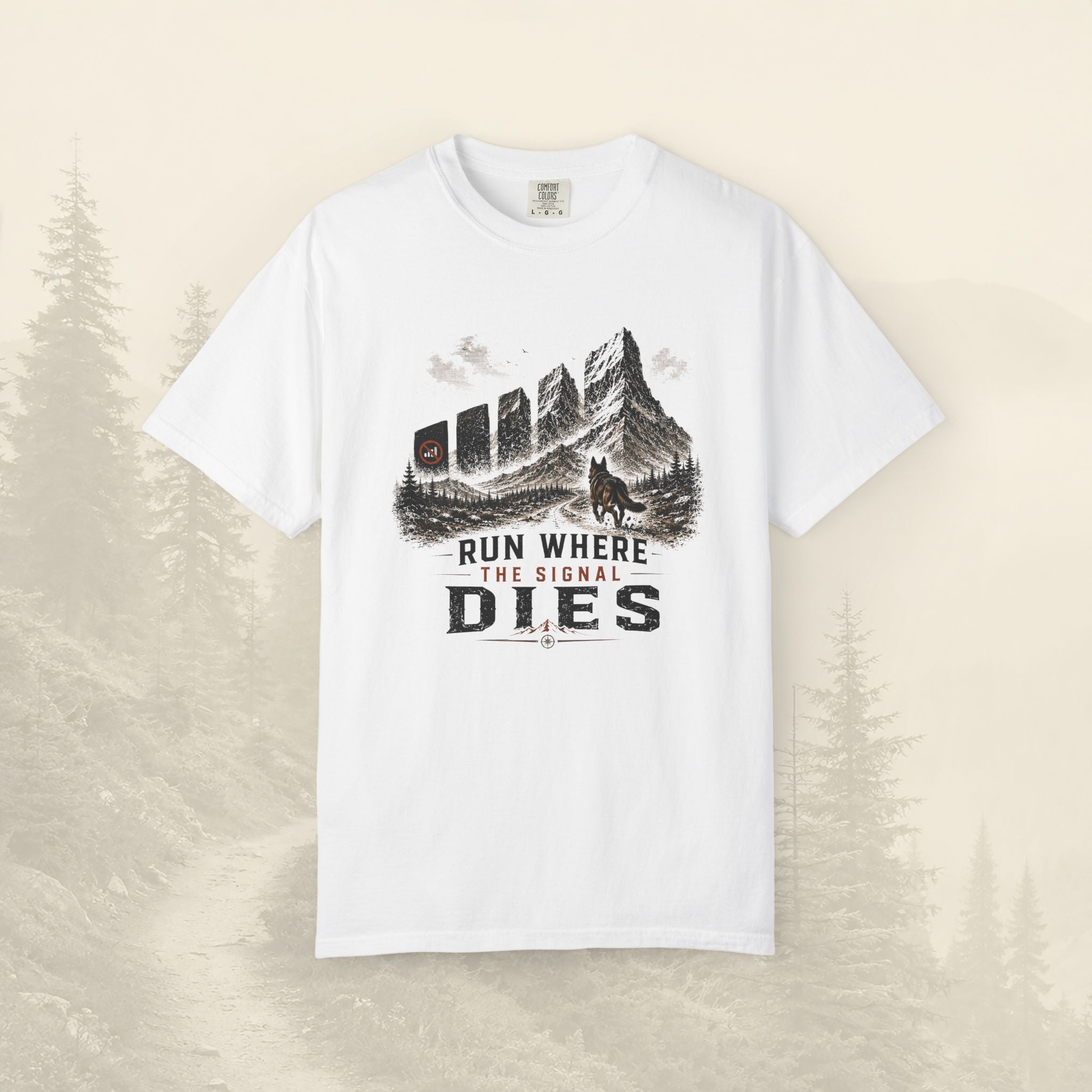T-shirt Courir où le signal s'éteint