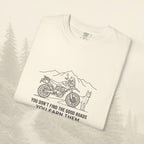 T-shirt « Les bonnes routes, ça se mérite »