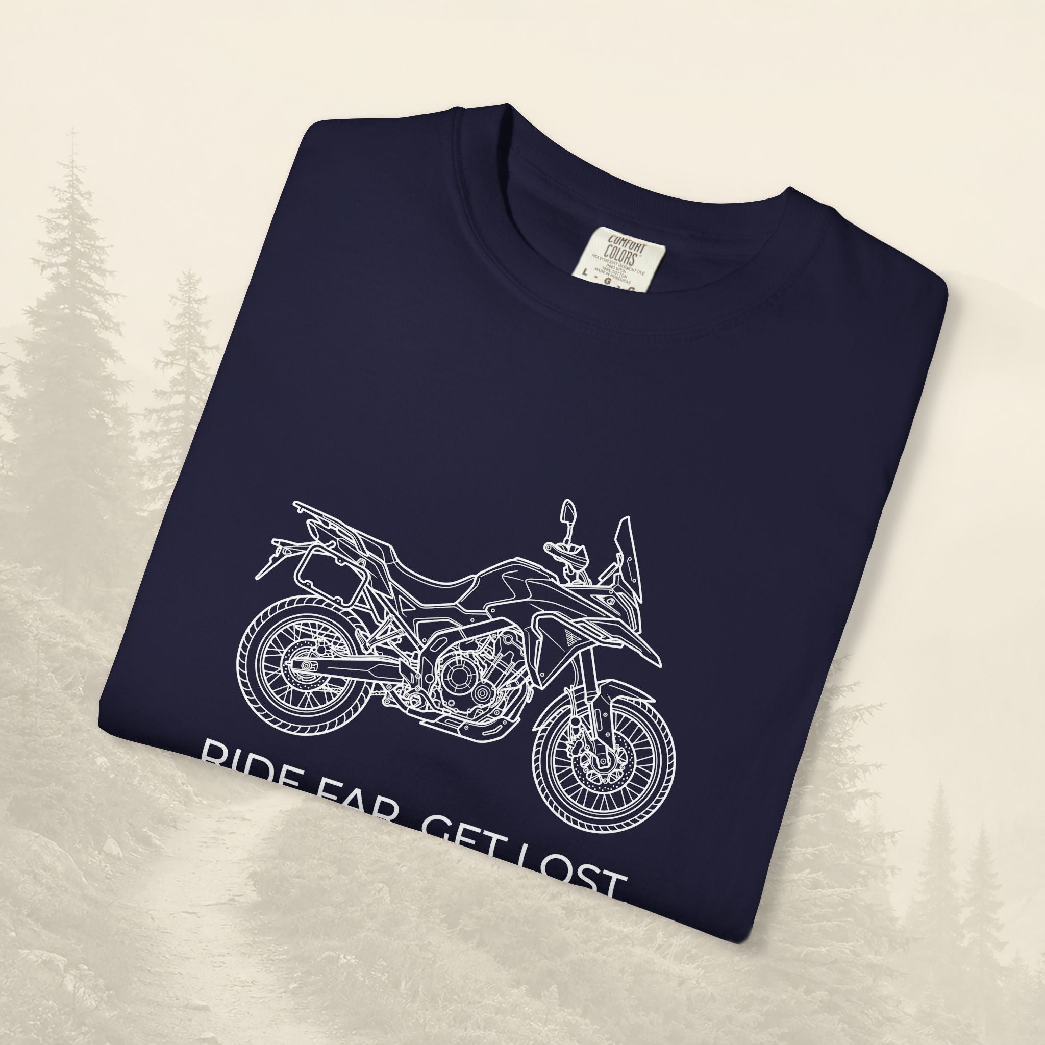 T-shirt moto Aventure Loin Perdu