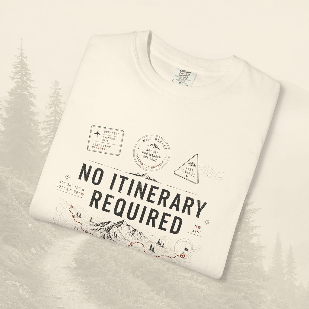 T-shirt « Pas d'itinéraire requis »