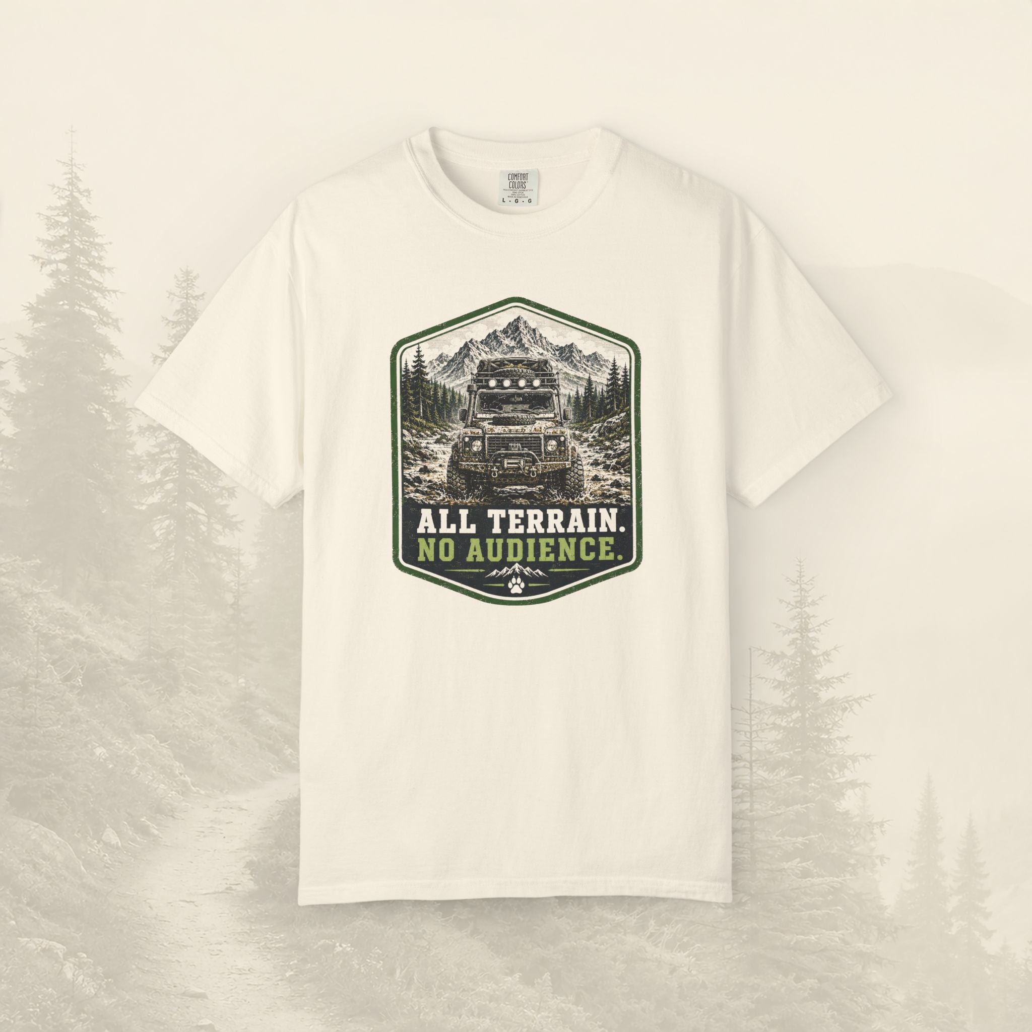 T-shirt tout-terrain, pas de public