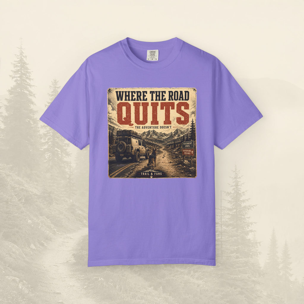 T-shirt Là où la route s'arrête