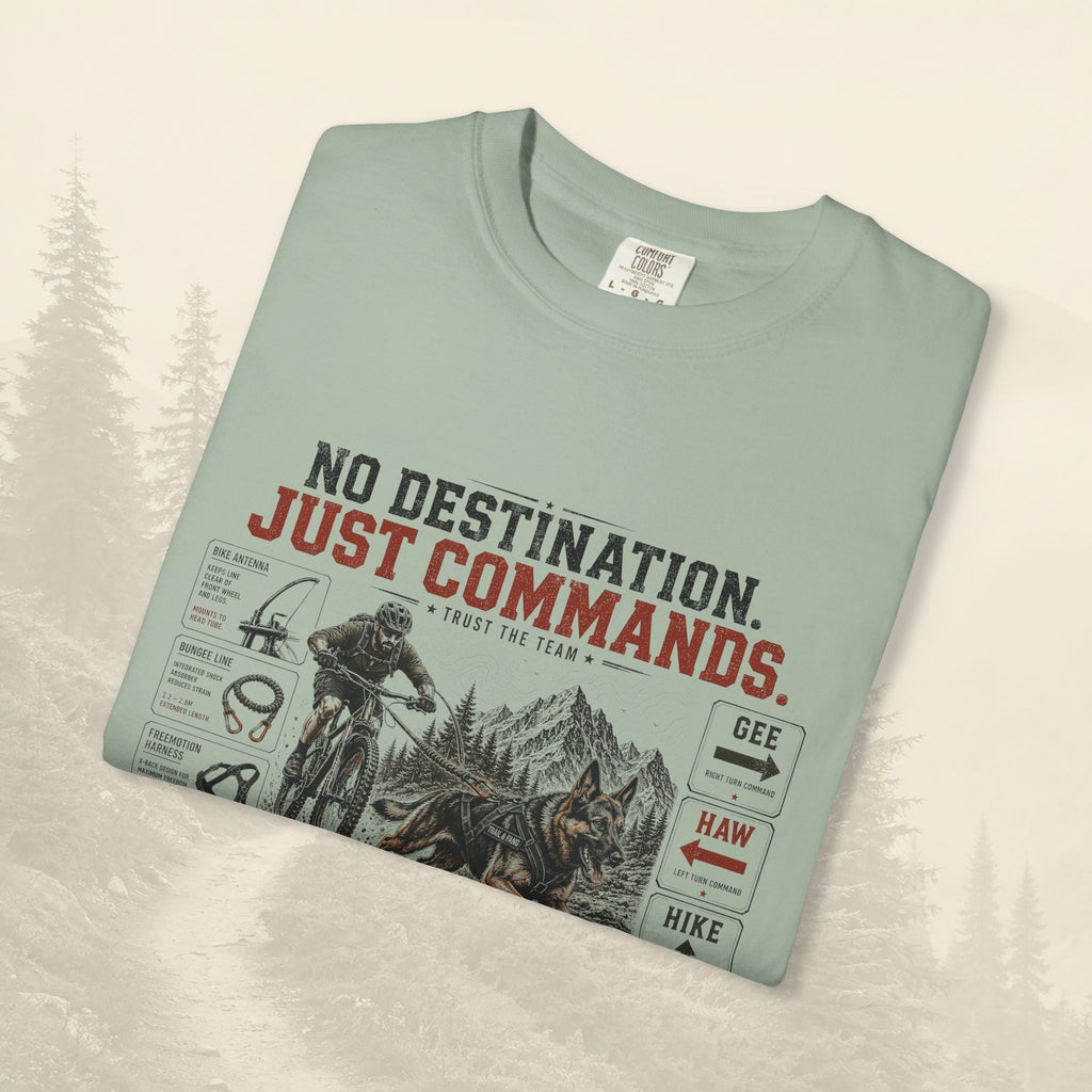 T-shirt « Pas de destination, juste des commandes »
