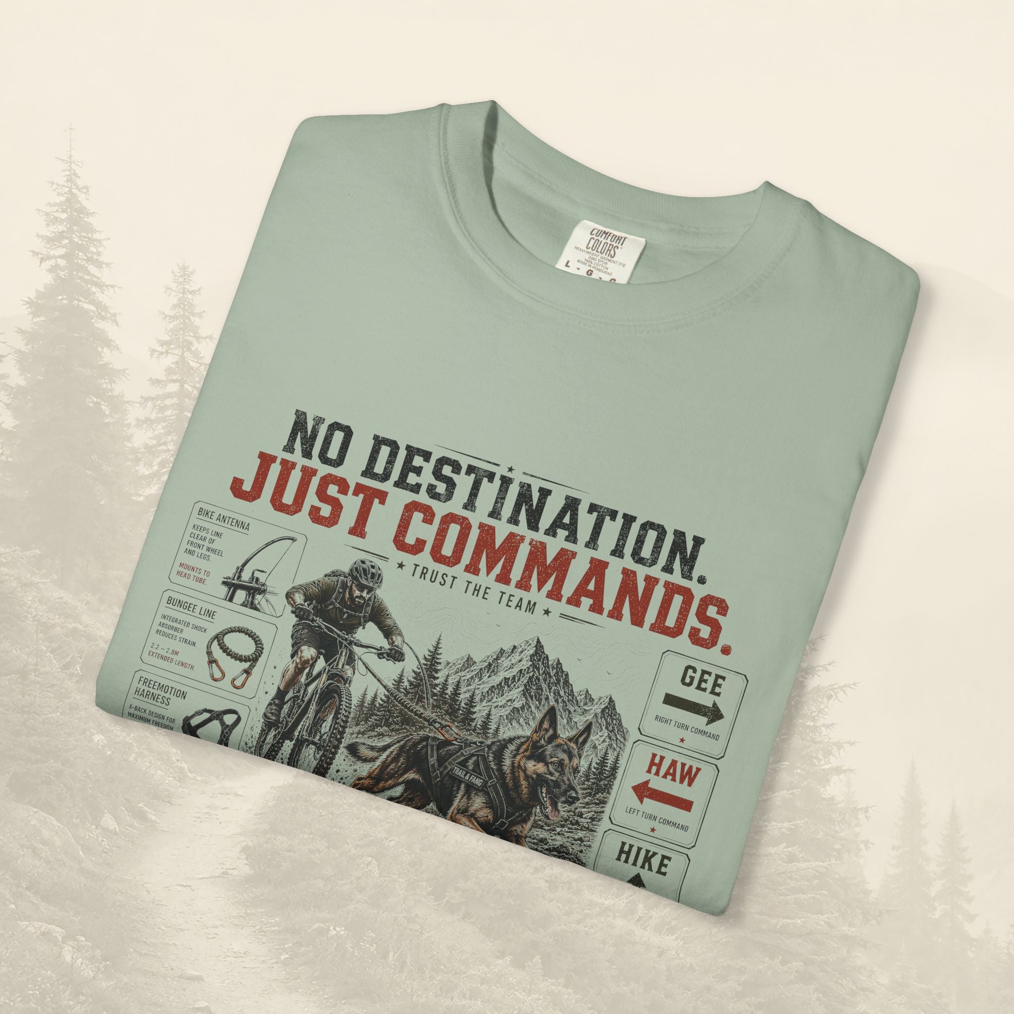 T-shirt « Pas de destination, juste des commandes »