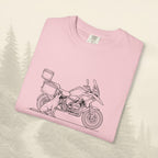T-shirt moto d'aventure « Certains motards voyagent seuls »