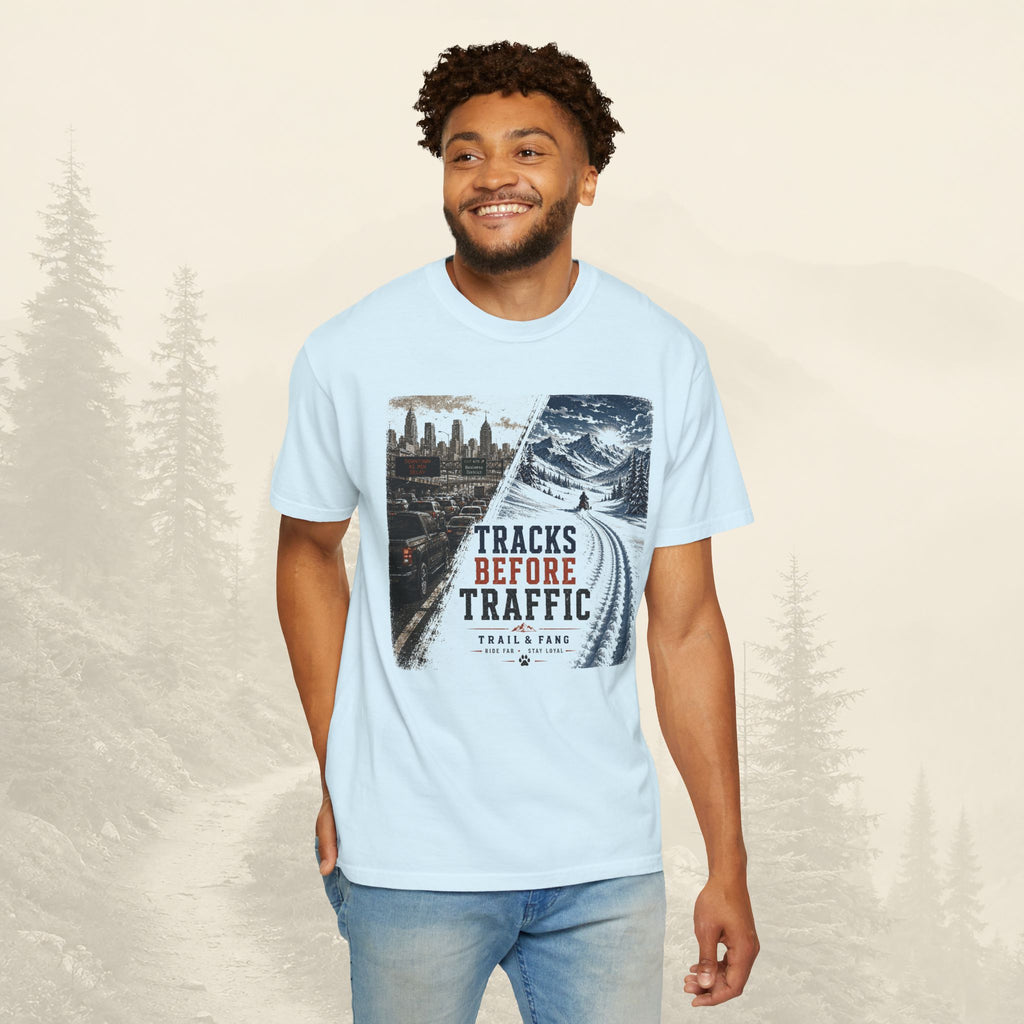 T-shirt "Tracks Before Traffic"