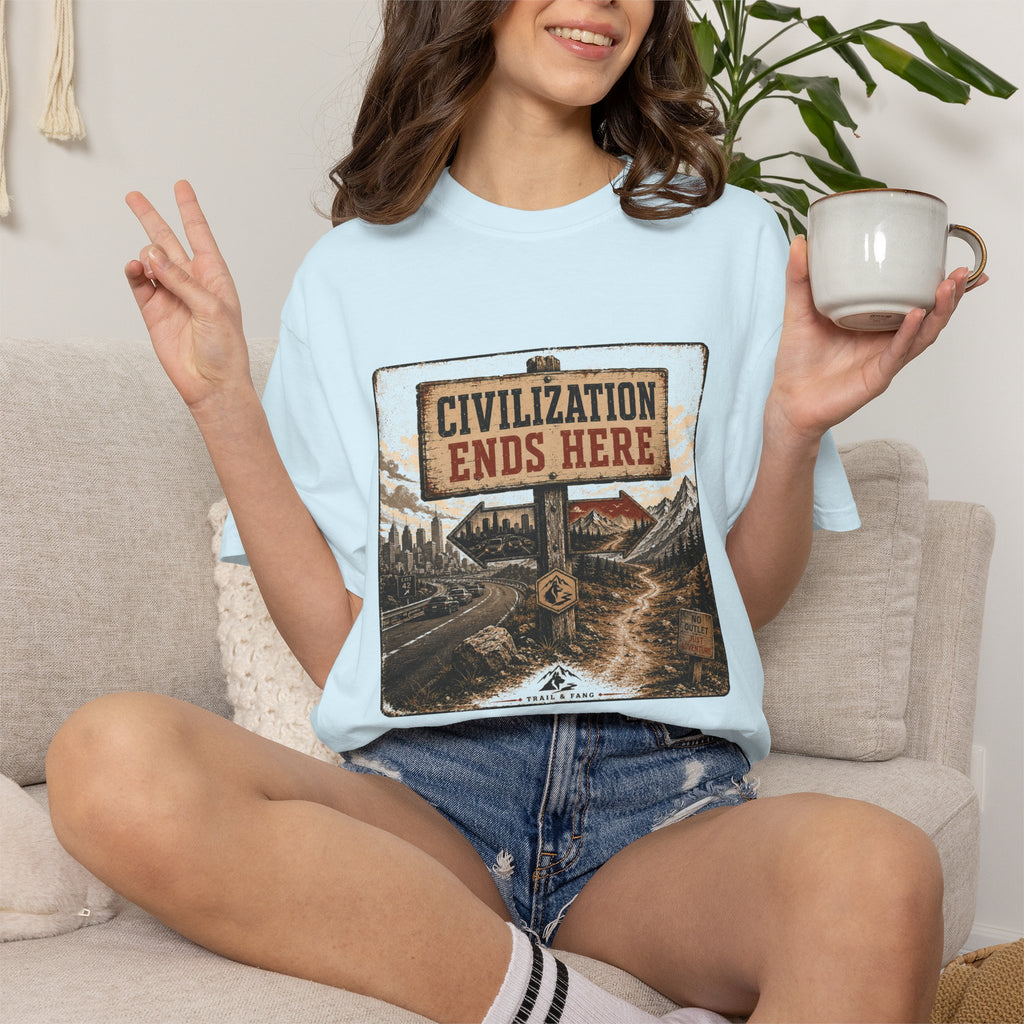 T-shirt La civilisation s'arrête ici