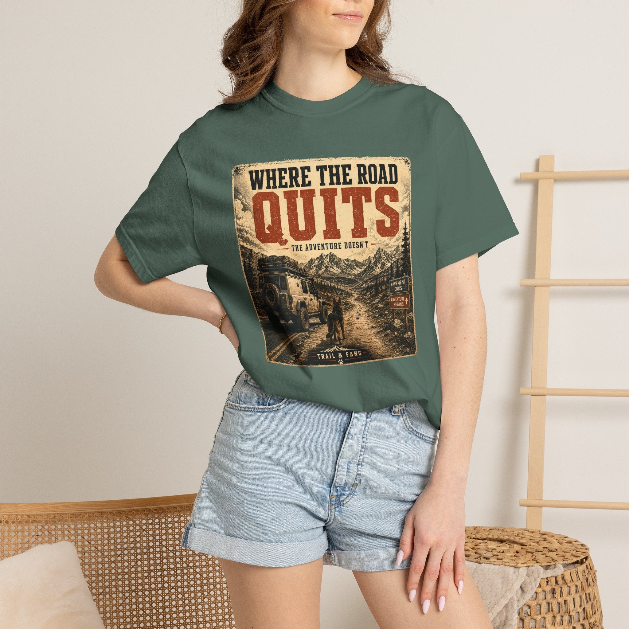T-shirt Là où la route s'arrête
