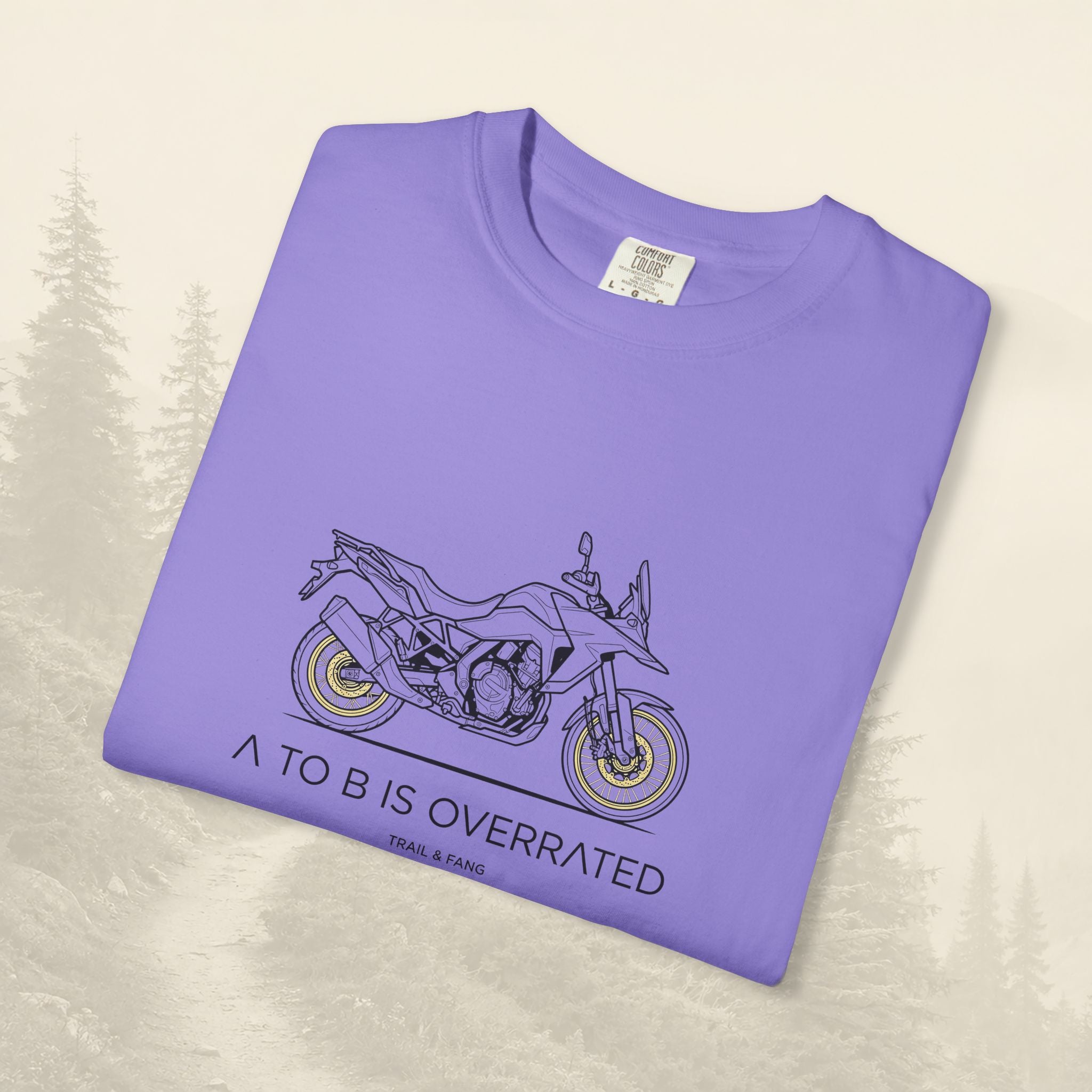 Le détour, c'est le but : T-shirt moto-aventure