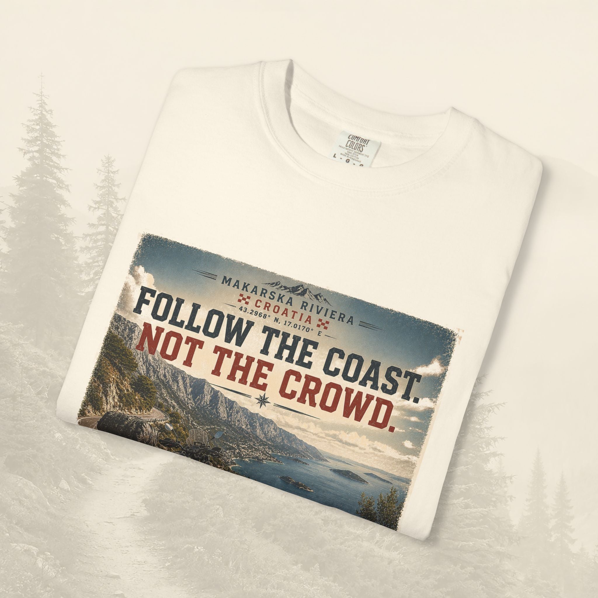 T-shirt "Suivez la côte, pas la foule"