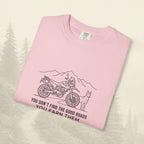 T-shirt « Les bonnes routes, ça se mérite »