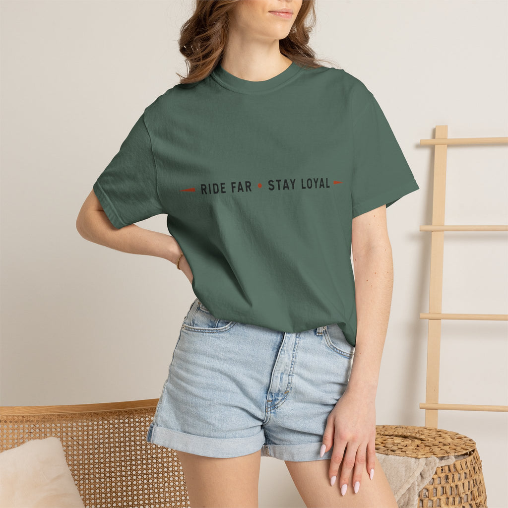 Rouler loin • Rester fidèle T-shirt devise