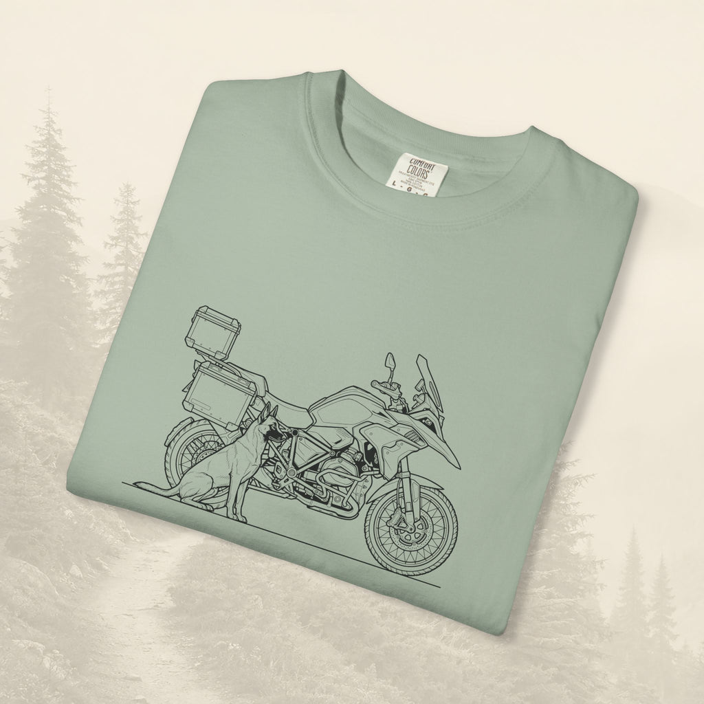 T-shirt moto d'aventure « Certains motards voyagent seuls »