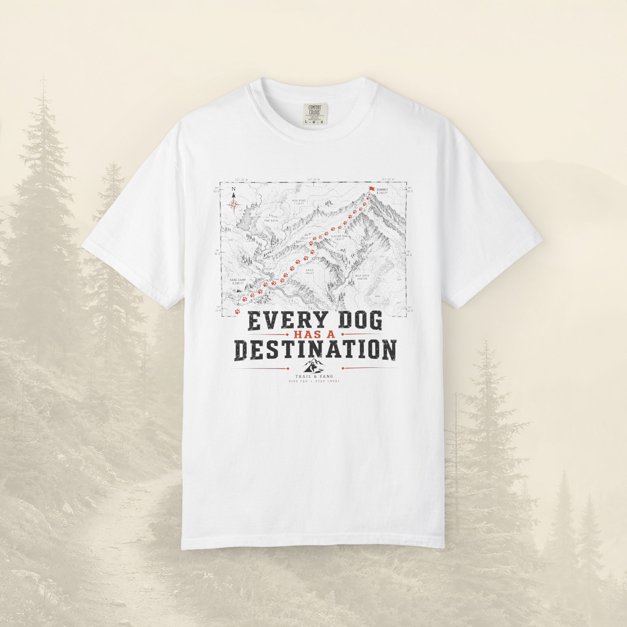 T-shirt Chaque chien a sa destination